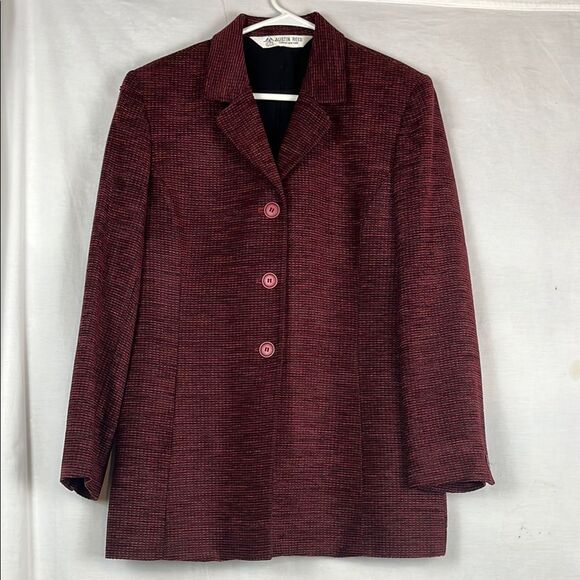 Vintage Red and Black Austin Reed Blazer - Picture 1 of 7